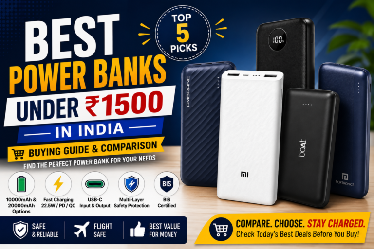 Best Power Banks Under ₹1500 in India