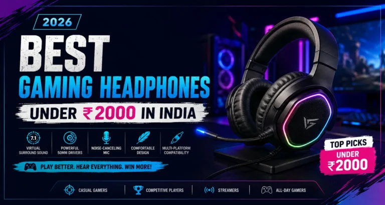 Best Gaming Headphones Under ₹2000 in India (2026)
